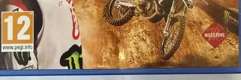 Monster Energy Supercross 2, the PEGI square on its front