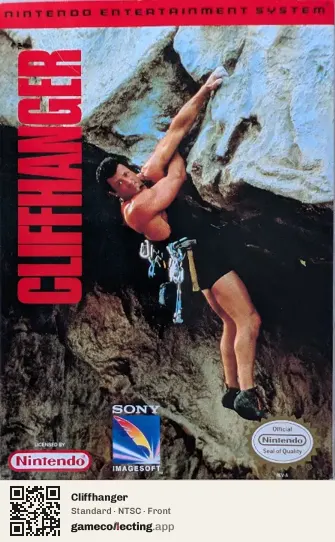 Cliffhanger Nintendo Entertainment System, NTSC box front
