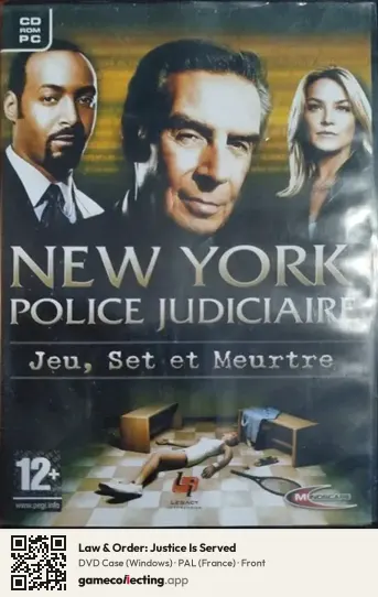 Law & Order: Justice Is Served Computer, France box front