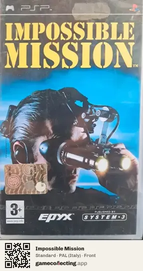 Impossible Mission PlayStation Portable, Italy box front