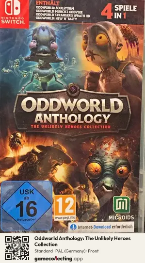 Oddworld Anthology: The Unlikely Heroes Collection Nintendo Switch, Germany box front