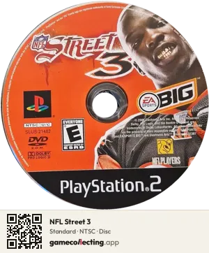 NFL Street 3 PlayStation 2, NTSC disc