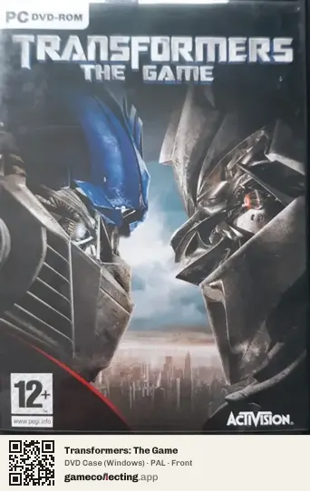 Transformers: The Game Computer, PAL box front