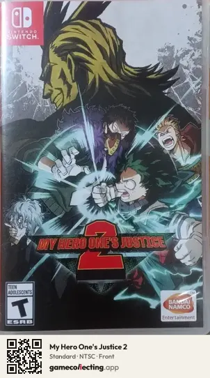 My Hero One's Justice 2 Nintendo Switch, NTSC box front