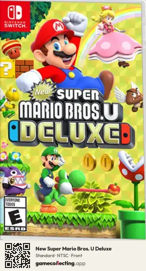 New Super Mario Bros. U Deluxe Nintendo Switch, NTSC box front