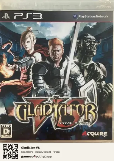 Gladiator VS PlayStation 3, Asia box front