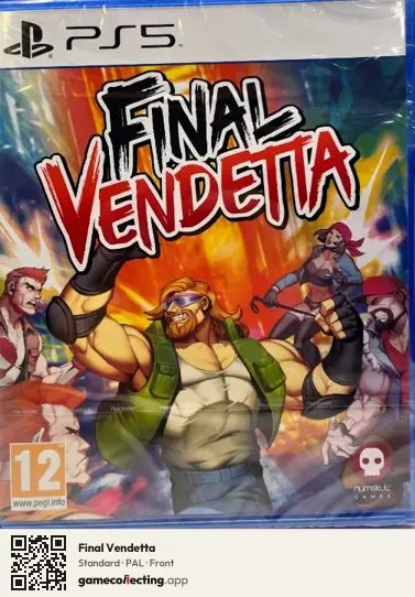Final Vendetta PlayStation 5, PAL box front
