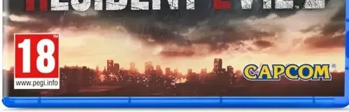 Resident Evil 2, the PEGI square on its front