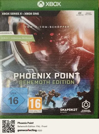 Phoenix Point Xbox One, PAL box front