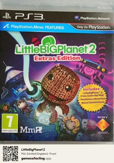 LittleBigPlanet 2 PlayStation 3, United Kingdom box front