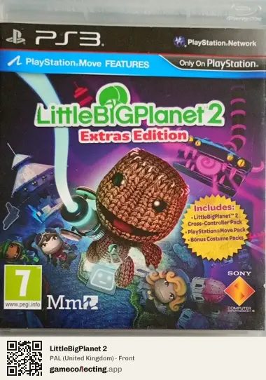 LittleBigPlanet 2 PlayStation 3, United Kingdom box front