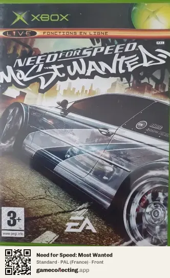 Need for Speed: Most Wanted Xbox, France box front