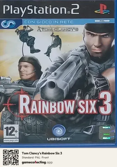 Tom Clancy's Rainbow Six 3 PlayStation 2, PAL box front