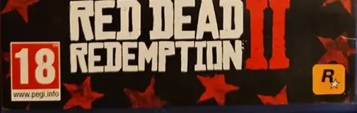 Red Dead Redemption 2, the PEGI square on its front