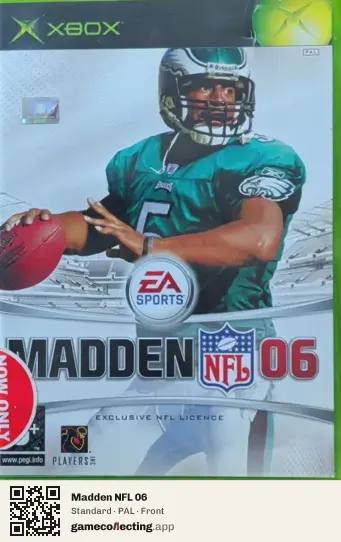 Madden NFL 06 Xbox, PAL box front