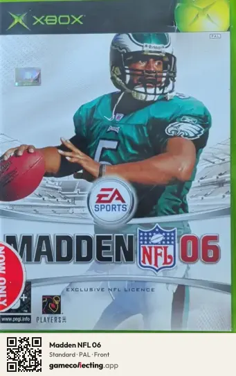 Madden NFL 06 Xbox, PAL box front