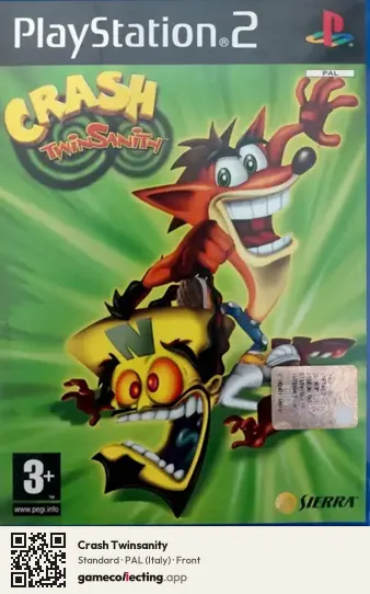 Crash Twinsanity PlayStation 2, Italy box front