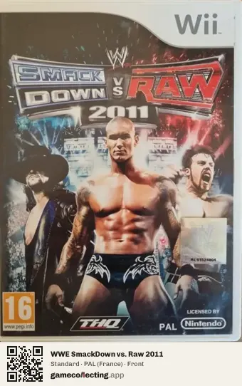 WWE SmackDown vs. Raw 2011 Nintendo Wii, France box front