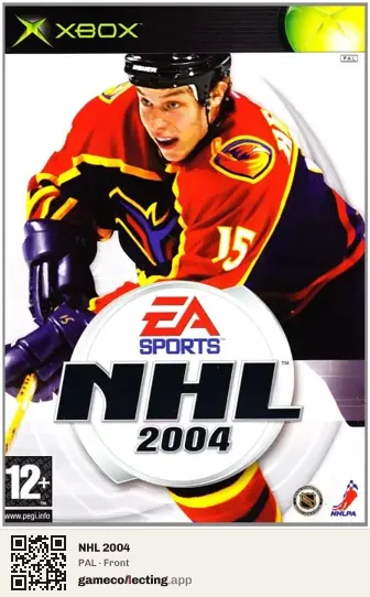 NHL 2004 Xbox, PAL box front