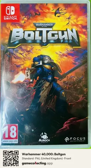 Warhammer 40,000: Boltgun Nintendo Switch, United Kingdom box front