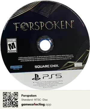 Forspoken PlayStation 5, NTSC disc
