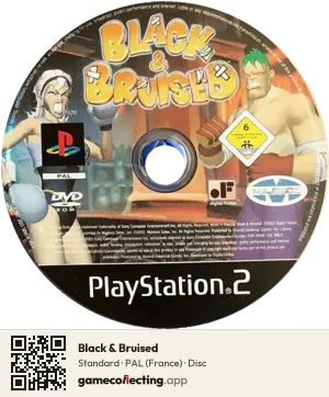 Black & Bruised PlayStation 2, PAL disc