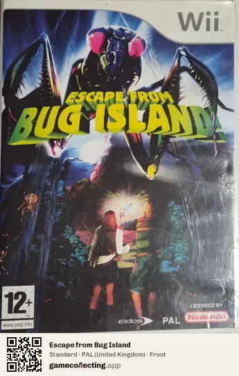Escape from Bug Island Nintendo Wii, United Kingdom box front