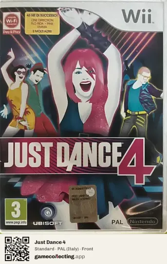 Just Dance 4 Nintendo Wii, Italy box front