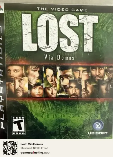 Lost: Via Domus PlayStation 3, NTSC box front
