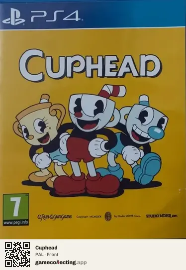 Cuphead PlayStation 4, PAL box front