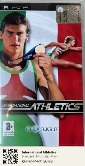 International Athletics PlayStation Portable, Italy box front
