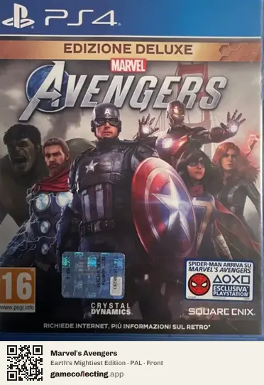 Marvel's Avengers PlayStation 4, PAL box front