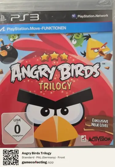 Angry Birds Trilogy PlayStation 3, Germany box front