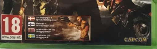 Dead Rising 3, the PEGI square on its front
