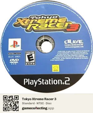 Tokyo Xtreme Racer 3 PlayStation 2, NTSC disc
