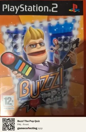 Buzz! The Pop Quiz PlayStation 2, PAL box front
