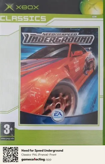 Need for Speed Underground Xbox, France box front