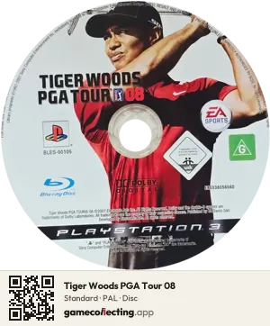 Tiger Woods PGA Tour 08 PlayStation 3, PAL disc