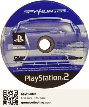 SpyHunter PlayStation 2, PAL disc
