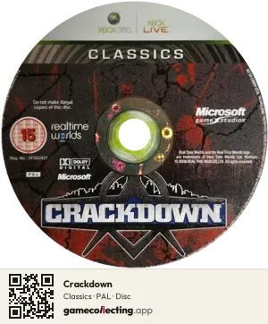 Crackdown Xbox 360, PAL disc