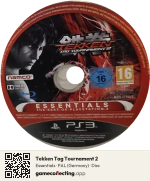 Tekken Tag Tournament 2 PlayStation 3, PAL disc