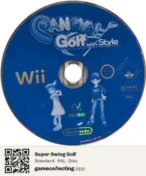 Super Swing Golf Nintendo Wii, PAL disc