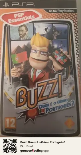 Buzz! Quem é o Génio Português? PlayStation Portable, PAL box front