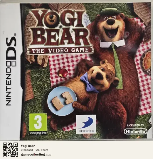 Yogi Bear Nintendo DS, PAL box front