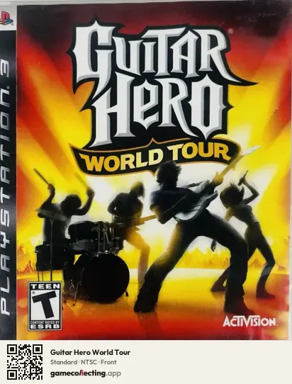 Guitar Hero World Tour PlayStation 3, NTSC box front