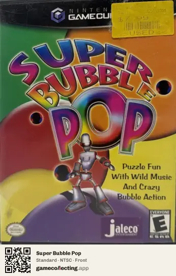 Super Bubble Pop Nintendo GameCube, NTSC box front