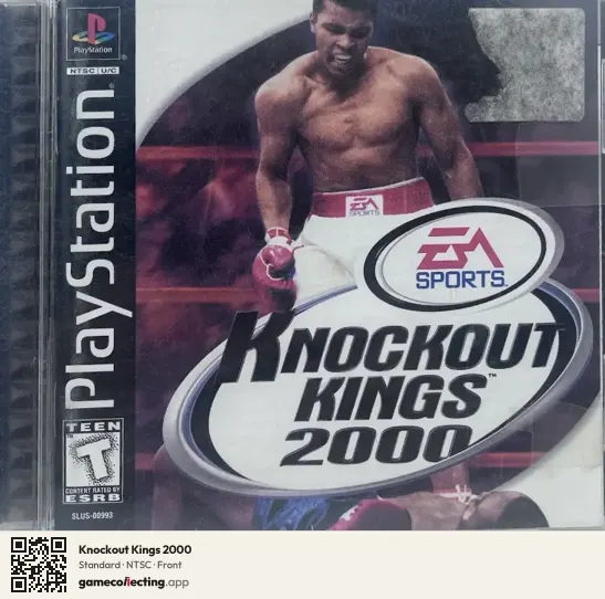 Knockout Kings 2000 PlayStation, NTSC box front