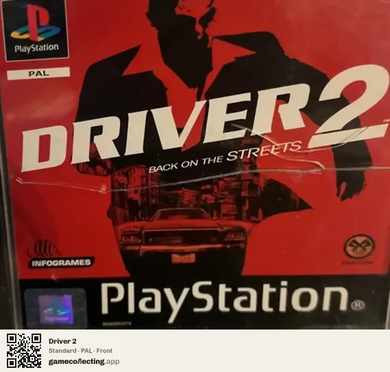 Driver 2 PlayStation, PAL box front