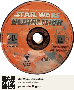 Star Wars: Demolition PlayStation, NTSC disc