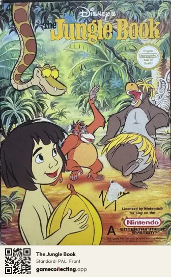 The Jungle Book Nintendo Entertainment System, PAL box front
